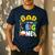 Dad Of The Big One Fishing Birthday Boy Family Party Men's Casual T-Shirt Navy