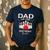 Dad Of The Birthday Bowler Kid Boy Girl Bowling Party Family Men's Casual T-Shirt Navy