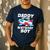 Dad Of The Birthday Boy Airplane Men's Casual T-Shirt Navy