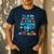Dad Of The Birthday Boy Aquarium Sea Animals Matching Men's Casual T-Shirt Navy