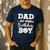 Dad Of The Birthday Boy Baseball Bday Family Men's Casual T-Shirt Navy Dad Of The Birthday Boy Baseball Bday Family Men's Casual T-Shirt Navy