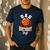 Dad Of The Birthday Boy Basketball Theme Bday Party Men's Casual T-Shirt Navy