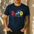 Dad Of The Birthday Boy Choo Choo Train Family Matching Men's Casual T-Shirt Navy
