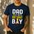 Dad Of The Birthday Boy Construction Worker Bday Men's Casual T-Shirt Navy