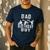 Dad Of The Birthday Boy Dirt Bike B-Day Party Men's Casual T-Shirt Navy
