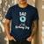 Dad Of The Birthday Boy Donut Theme Party Blue Father Men's Casual T-Shirt Navy Dad Of The Birthday Boy Donut Theme Party Blue Father Men's Casual T-Shirt Navy
