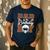Dad Of The Birthday Boy Football Party Family Matching Men's Casual T-Shirt Navy