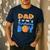 Dad Of The Birthday Boy Milk And Cookies 1 Year Old Men's Casual T-Shirt Navy