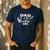 Dad Of The Birthday Boy Space Astronaut Birthday Family Men's Casual T-Shirt Navy