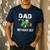 Dad Of The Birthday Boy Vintage Farm Tractor Party Family Men's Casual T-Shirt Navy
