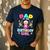 Dad Of The Birthday Girl Candy Family Bday Party Men's Casual T-Shirt Navy