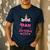 Dad Of The Birthday Girl Family Matching Unicorn Birthday Men's Casual T-Shirt Navy
