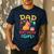 Dad Of The Birthday Girl Kids Cute Capybara Bday Family Men's Casual T-Shirt Navy
