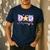 Dad Of The Birthday Girl One-Der The Sea Family Matching Men's Casual T-Shirt Navy