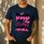 Dad Of The Birthday Girl Pink Family Birthday Girls Party Men's Casual T-Shirt Navy