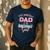 Dad Of The Birthday Girl Shirt Winter Onederland Family Men's Casual T-Shirt Navy