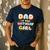 Dad Of The Birthday Girl Sweet Donut Birthday Family Men's Casual T-Shirt Navy