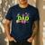 Dad Of The Birthday Girl Witch Family Party Decorations Men's Casual T-Shirt Navy