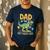 Dad Of The Birthday Party Outfit Dinosaur Squad Daddy Men's Casual T-Shirt Navy