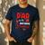 Dad Of The Birthday Princess Strawberry Theme Bday Party Men's Casual T-Shirt Navy Dad Of The Birthday Princess Strawberry Theme Bday Party Men's Casual T-Shirt Navy