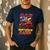 Dad Of The Birthday Racer Race Car Party Family Matching Men's Casual T-Shirt Navy Dad Of The Birthday Racer Race Car Party Family Matching Men's Casual T-Shirt Navy
