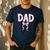 Dad Birthday Squad Matching Coquette Bow Family Party Men's Casual T-Shirt Navy