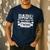 Dad Of The Birthday Twins Cute Twin Celebrate Father Daddy Men's Casual T-Shirt Navy
