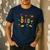 Dad Building Blocks Birthday Boy Men's Casual T-Shirt Navy