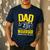 Dad Of A Childhood Cancer Warrior Childhood Cancer Awareness Men's Casual T-Shirt Navy