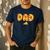 Dad Daddy Matching Birthday Squad Crew Pizza Family Men's Casual T-Shirt Navy