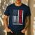 Dad Dance She Get It From Me Proud Dancer Dad USA Flag Men Men's Casual T-Shirt Navy