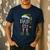 The Dad Elf Shirt Matching Family Dad Christmas Elf Men's Casual T-Shirt Navy