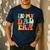 In My Dad Era Groovy Papa Daddy Fathers Day For Men Men's Casual T-Shirt Navy In My Dad Era Groovy Papa Daddy Fathers Day For Men Men's Casual T-Shirt Navy