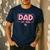 Dad Est 2026 Logo Daddy 2026 Soon To Be New Father 2026 Men's Casual T-Shirt Navy