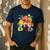 Dad Farm Animal Birthday Family Matching Party Men's Casual T-Shirt Navy