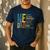 Dad Fathers Day Christian Jesus He Is Smart Brave Men's Casual T-Shirt Navy