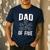 Dad Of Five Father Of 5 Proud Dad Of 5 Father Of Five Men's Casual T-Shirt Navy Dad Of Five Father Of 5 Proud Dad Of 5 Father Of Five Men's Casual T-Shirt Navy