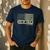 Dad Of Girls Outnumbered US Flag Father's Day Daughter Dad Men's Casual T-Shirt Navy