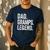 Dad Gramps Legend Vintage Distressed Bold Gramps Graphic Men's Casual T-Shirt Navy