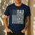 Dad Grandpa Veteran Great Grandpa Men's Casual T-Shirt Navy