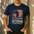Im A Dad Grandpa And A Veteran Nothing Scares Me Veteran Men's Casual T-Shirt Navy