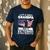 Dad Grandpa Veteran Nothing Scares Patriotic Veterans Day Men's Casual T-Shirt Navy