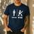 Your Dad My Dad Guitar Rock Music Player Guitarist Men's Casual T-Shirt Navy