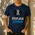 Dad Of A Hip Dysplasia Warrior Beige Blue Hip Dysplasia Men's Casual T-Shirt Navy