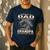 Being a Dad Is An Honor Grandpa Is Priceless Fathers Day Men's Casual T-Shirt Navy