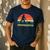 Dad Lawn Mowing Grassquatch Bigfoot Mower Garden Men's Casual T-Shirt Navy