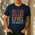Dad Level Unlocked Father To Be New Daddy Men's Casual T-Shirt Navy