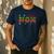 Dad And Mom Of The Birthday Boy Pixel Game Matching Family Men's Casual T-Shirt Navy