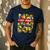 Dad And Mom Dada Birthday Boy Building Bricks Family Party Men's Casual T-Shirt Navy