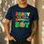 Dad And Mom Daddy Of The Birthday Boy Tee Melon Family Party Men's Casual T-Shirt Navy